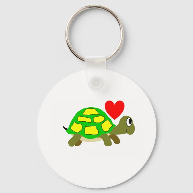 Turtle Liebe Schlüsselanhänger (Vorderseite)