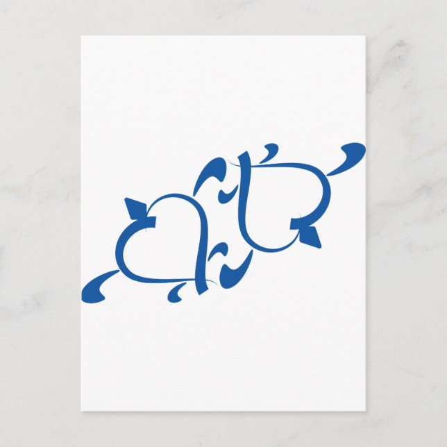 Turtle Liebe - Yin Yang Postkarte (Vorderseite)