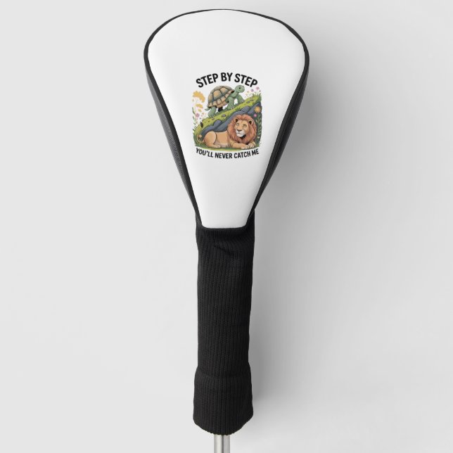 Turtle Lion Funny Golf Headcover (Vorderseite)