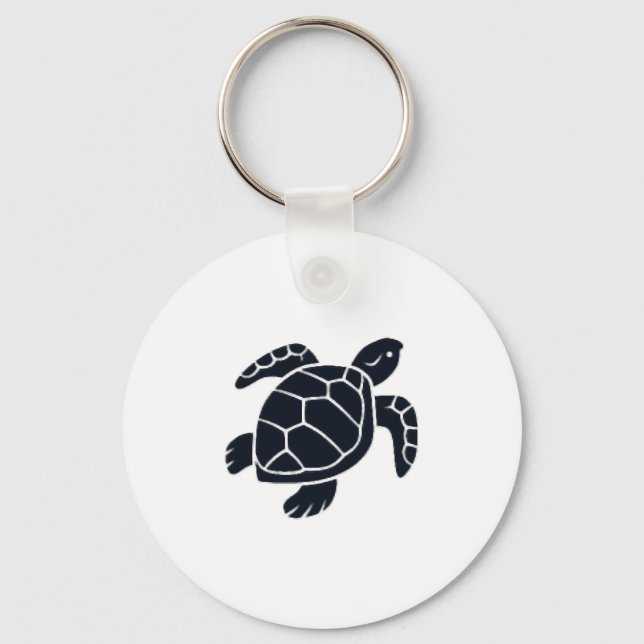 Turtle Logo Emblem Red-Eared Slider Tortoise Copy Schlüsselanhänger (Vorderseite)