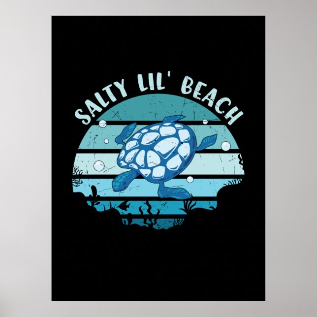 Turtle Lover | Bis Strand Poster (Vorne)