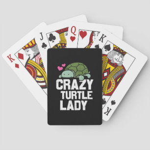 Turtle Lover Crazy Turtle Lady Spielkarten