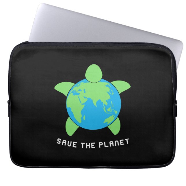 Turtle Lover | Der Schildkrötenplanet Gerettet Laptopschutzhülle (Vorderseite)