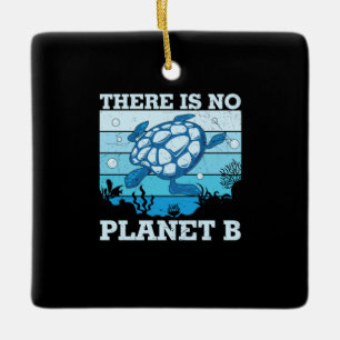Turtle Lover Es gibt keinen Planeten B Keramikornament