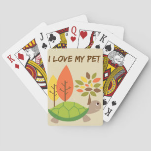 Turtle Lover I Liebe Meine Turtle Spielkarten