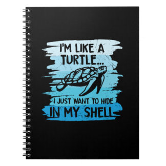 Turtle Lover | Ich bin wie eine Schildkröte Notizblock