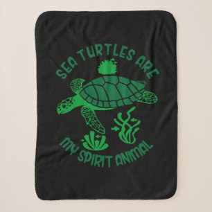 Turtle Lover Meeresschildkröten sind mein Geist Sherpadecke