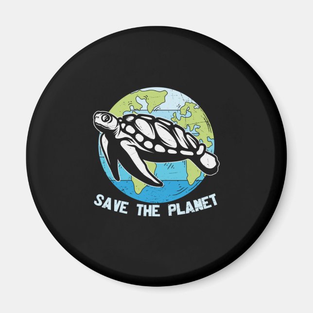Turtle Lover | Rettet den Planeten Magnet (Vorne)