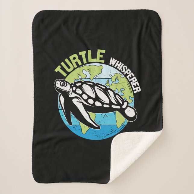 Turtle Lover | Schildkrötenflüster Sherpadecke (Vorderseite)