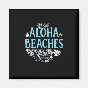 Turtle Lover Strände von Aloha Magnet