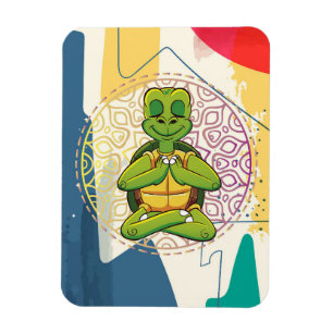 Turtle Lover Turtle Mandala Meditation Magnet