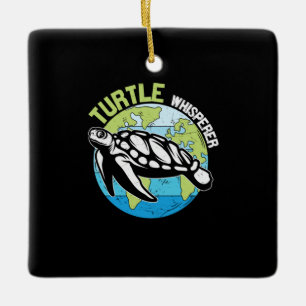 Turtle Lover Turtle Whisperer Keramikornament