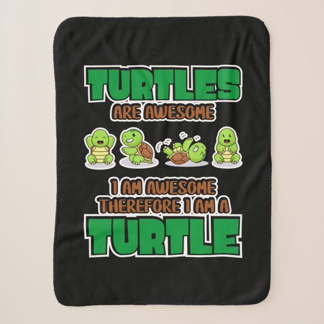 Turtle Lover | Turtles Are Awesome Sherpadecke (Vorderseite)