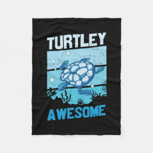 Turtle Lover Turtley Phantastisch Fleecedecke