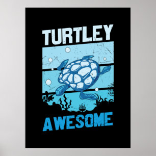 Turtle Lover   Turtley Phantastisch Poster