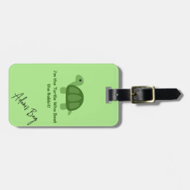 Turtle Luggage Tag | Personalisiertes Design Gepäckanhänger