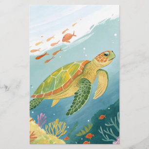 Turtle malen briefpapier