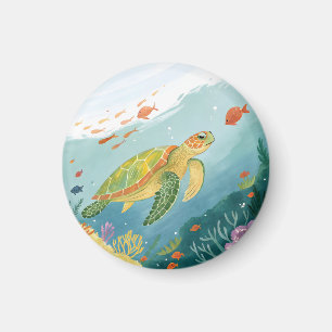 Turtle malen magnet