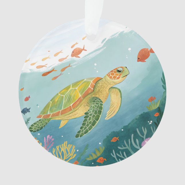 Turtle malen ornament (Vorderseite)