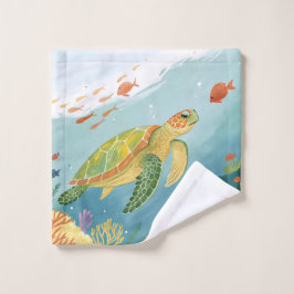Turtle malen waschlappen
