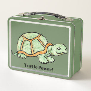 Turtle Metal Lunch Box