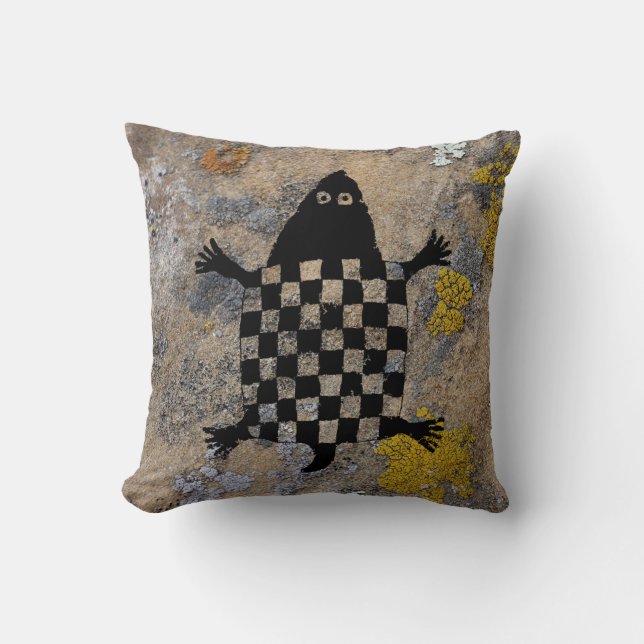 Turtle Mimbres Pottery Design Kissen (Vorderseite)