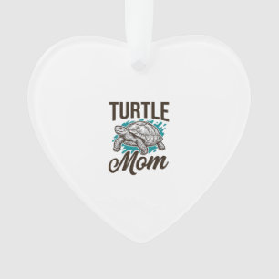 Turtle Mom Vintage-Stichvektor-Design_1 Ornament