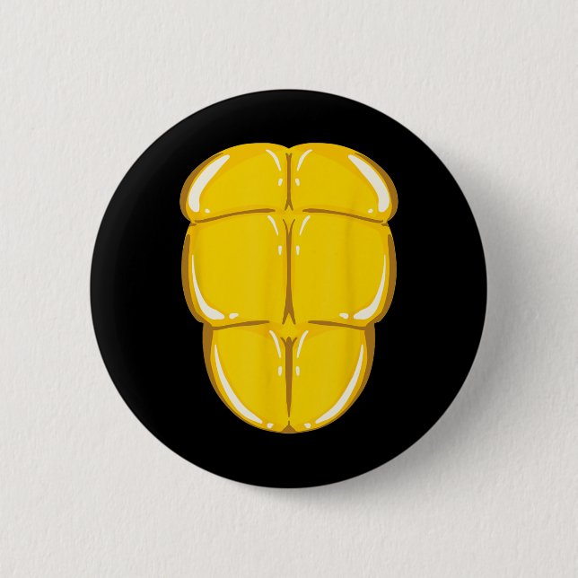 Turtle Muschel Niedlich Tortoise Kostüm SonnenHall Button (Vorderseite)