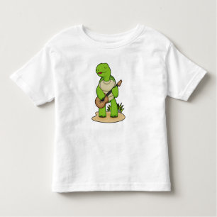 Turtle Musician Gitarre Kleinkind T-shirt