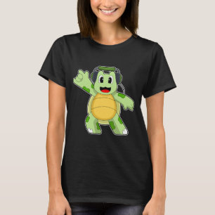 Turtle Musician Headphone Music T-Shirt