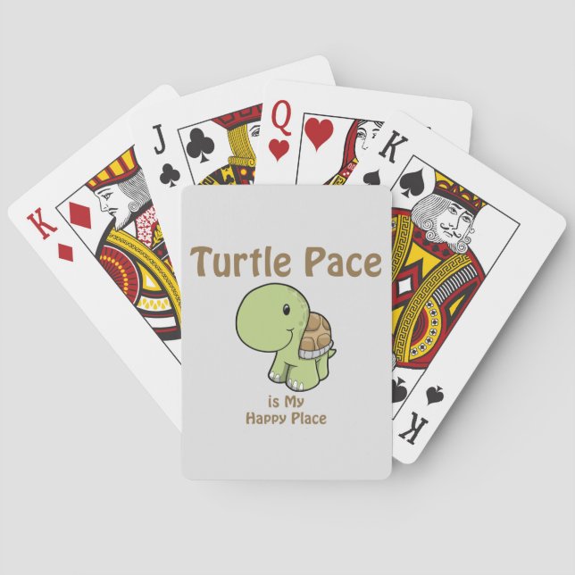 Turtle Pace - Happy Place Spielkarten (Rückseite)
