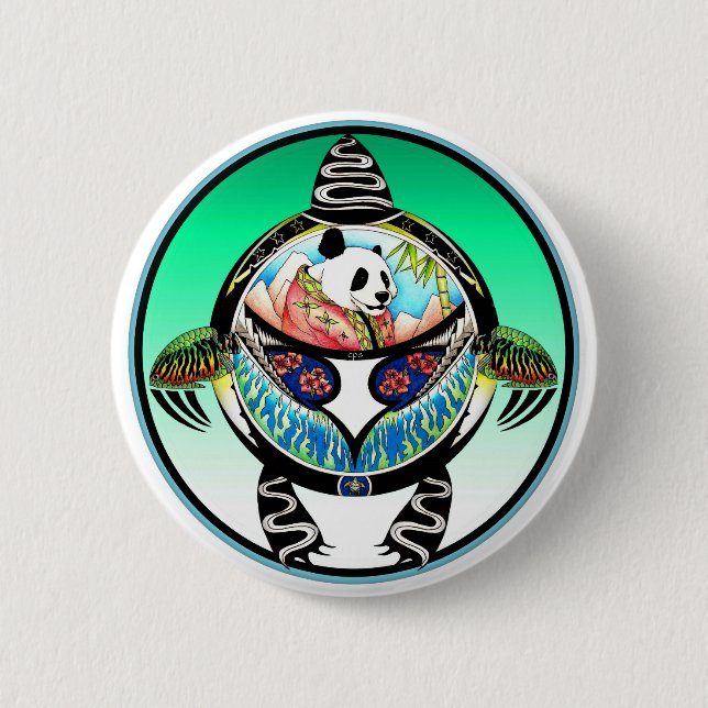 Turtle Panda Button (Vorderseite)