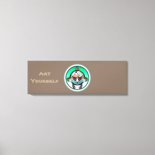 Turtle Panda Leinwanddruck