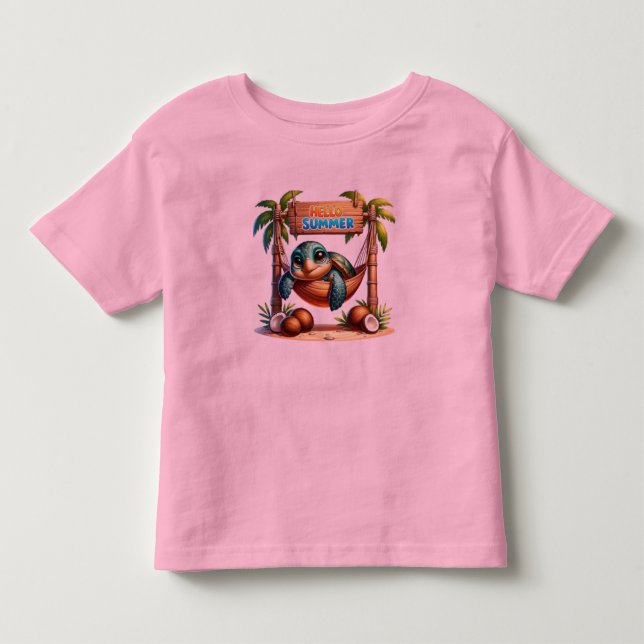 Turtle Paradise Kleinkind T-shirt (Vorderseite)