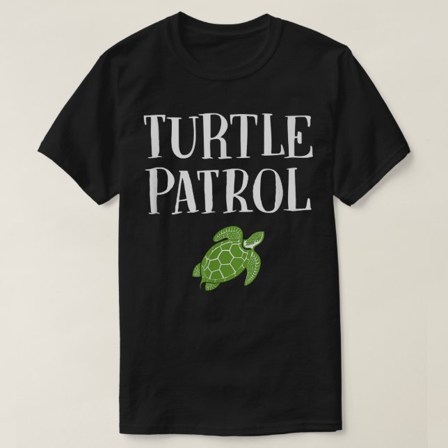 Turtle Patrol Niedlich Pet Tortoise T-Shirt (Design vorne)