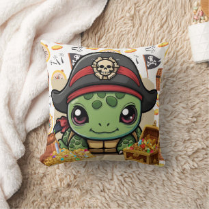 Turtle Pirate Money Kissen