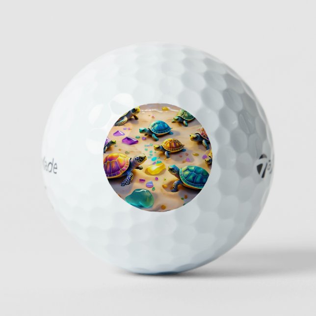 "Turtle Playtime Palooza" Golfball (Vorderseite)