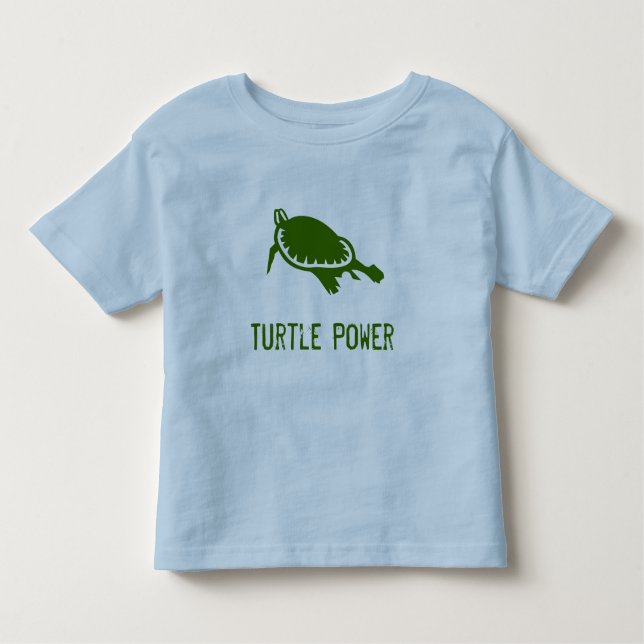 Turtle Power Kleinkind Shirt (Vorderseite)