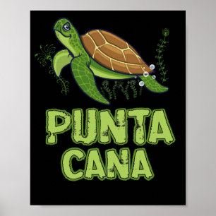 Turtle Punta Cana Dominikanische Republik Souvenir Poster
