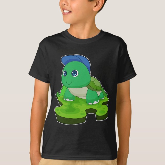 Turtle Pupil Cap School T-Shirt (Vorderseite)