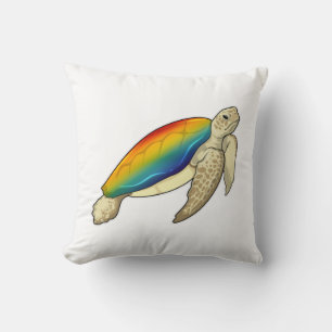 Turtle Rainbow Kissen