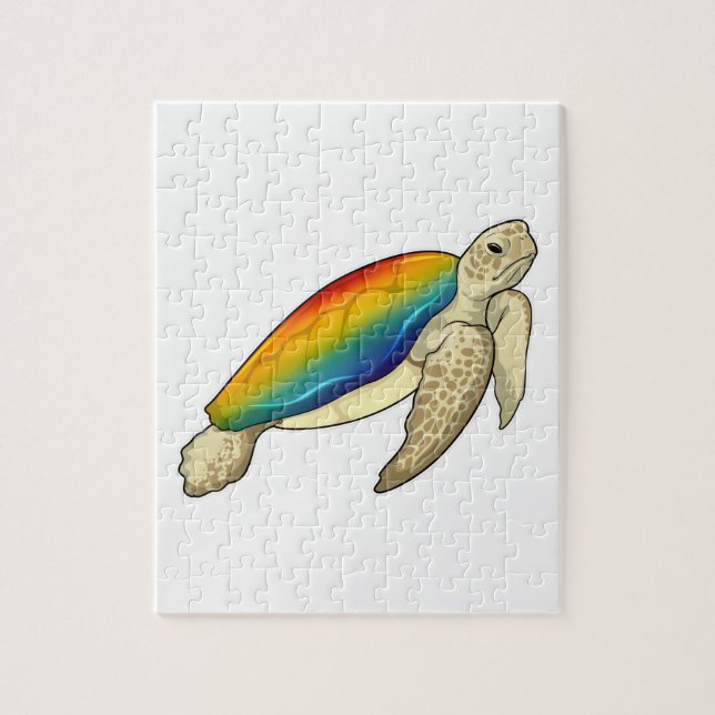 Turtle Rainbow Puzzle (Vertikal)