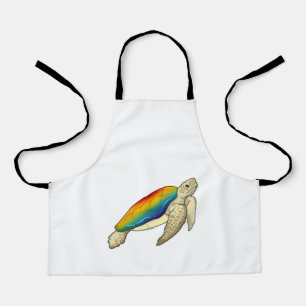 Turtle Rainbow Schürze