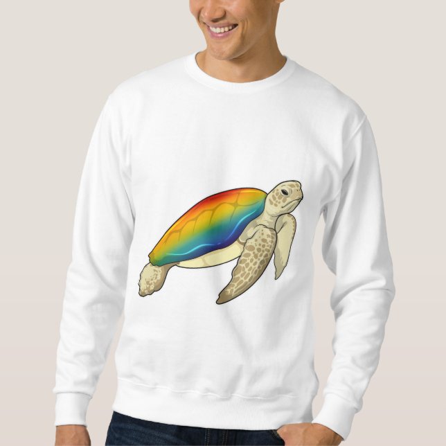 Turtle Rainbow Sweatshirt (Vorderseite)