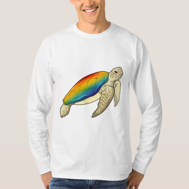 Turtle Rainbow T-Shirt (Vorderseite)