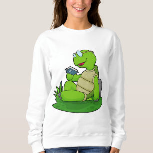 Turtle Reading Book Sweatshirt