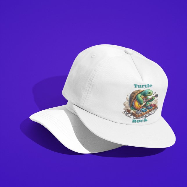 Turtle Rockstar Jamming auf Bühne Truckerkappe (Von Creator hochgeladen)