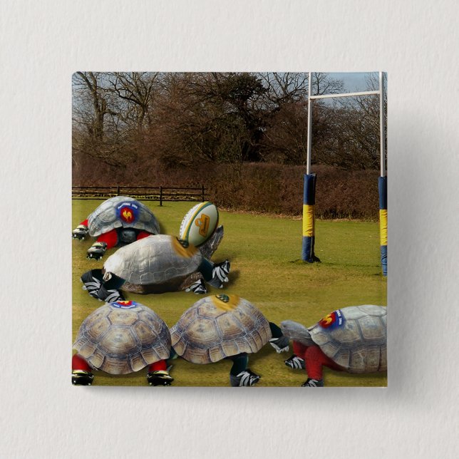 Turtle Rugby Button (Vorderseite)