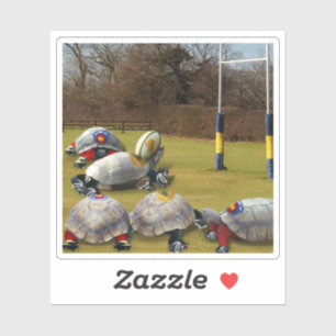 Turtle Rugby Sports Aufkleber