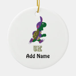 Turtle Runner 5K - Lila Keramikornament
